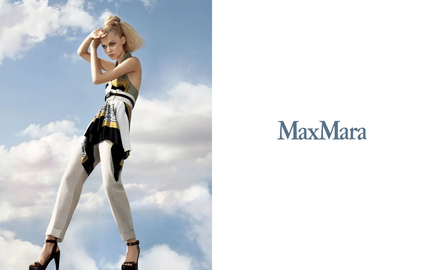 Viktoriya Sasonkina White Pants by Alex Cayley for MaxMara Retou