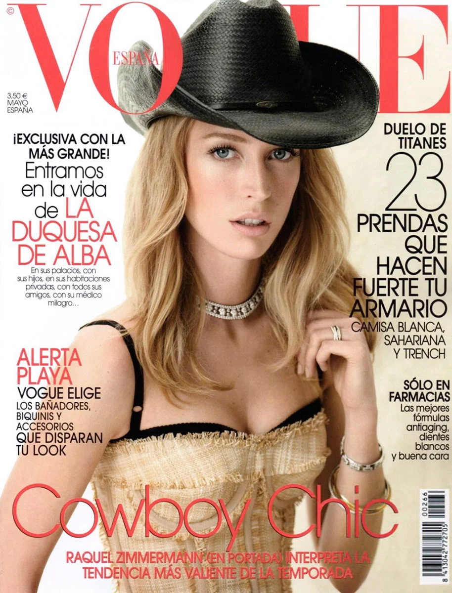 Raquel Zimmermann Cover by Alex Cayley for Vogue Espana Magazine