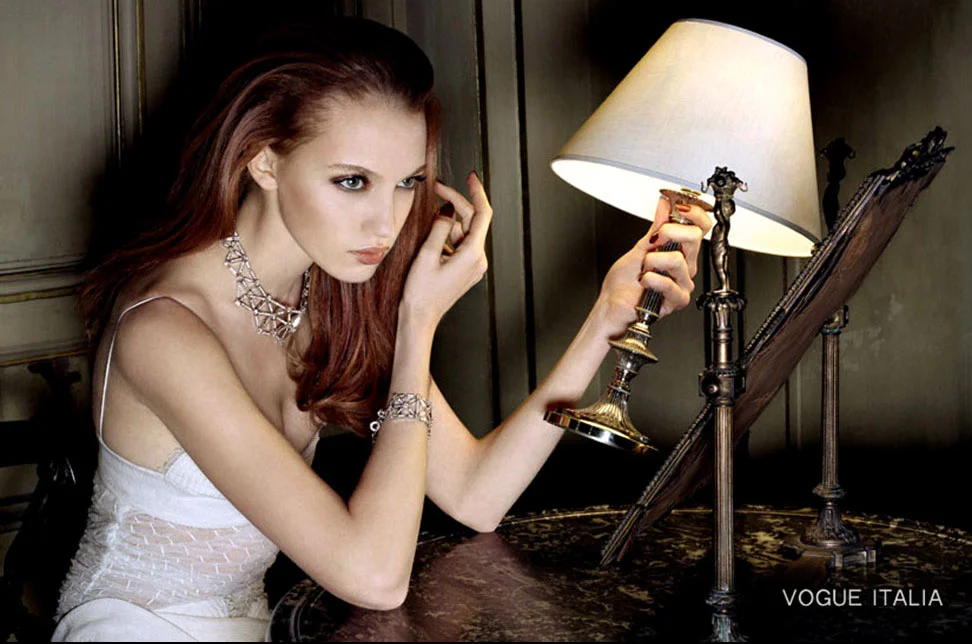 Vogue Italia Lamp by Alex Cayley Retouching by Rare Digital Art