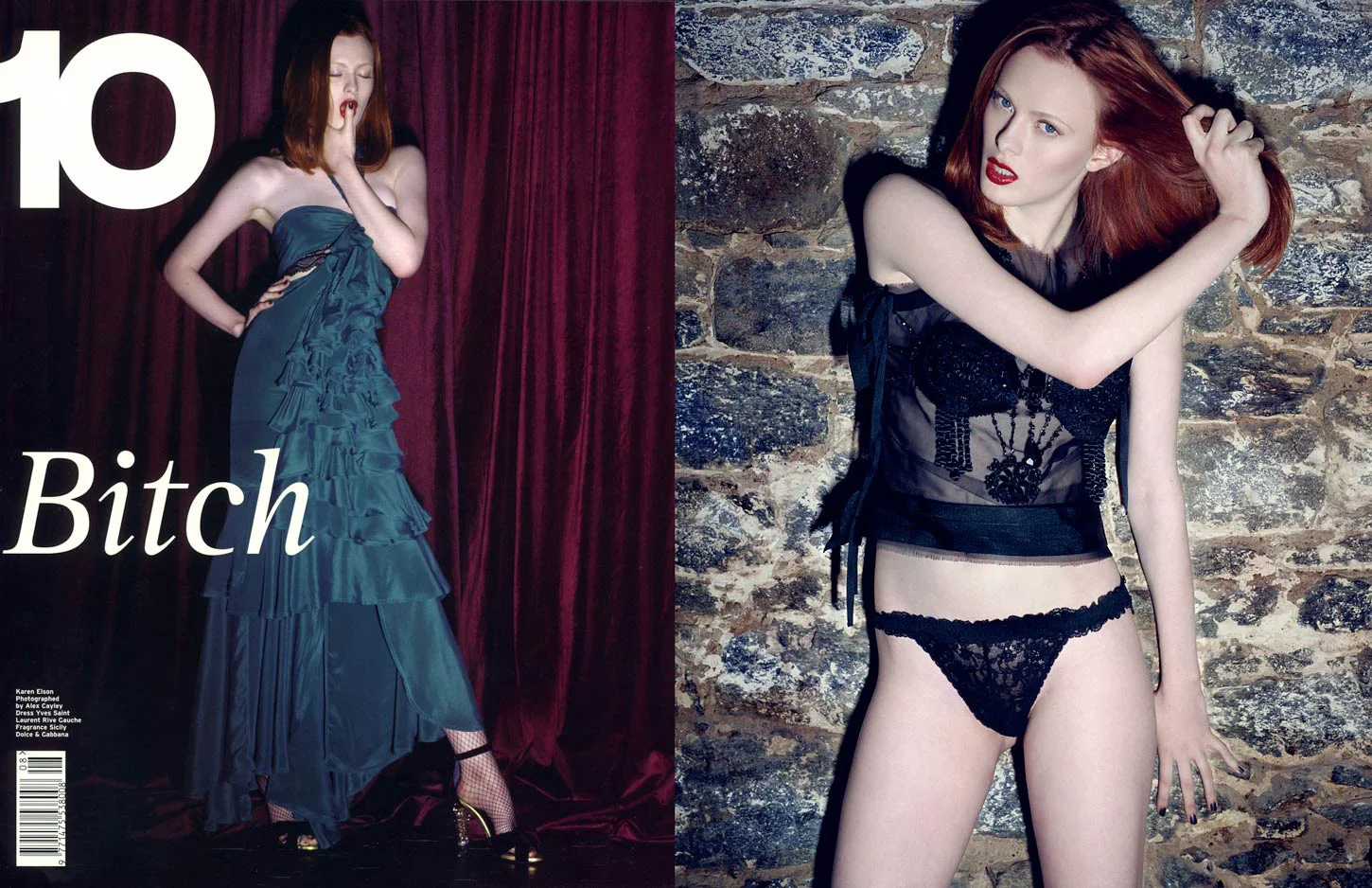 Karen Elson by Alex Cayley for 10 Magazine Retouching by Rare Di