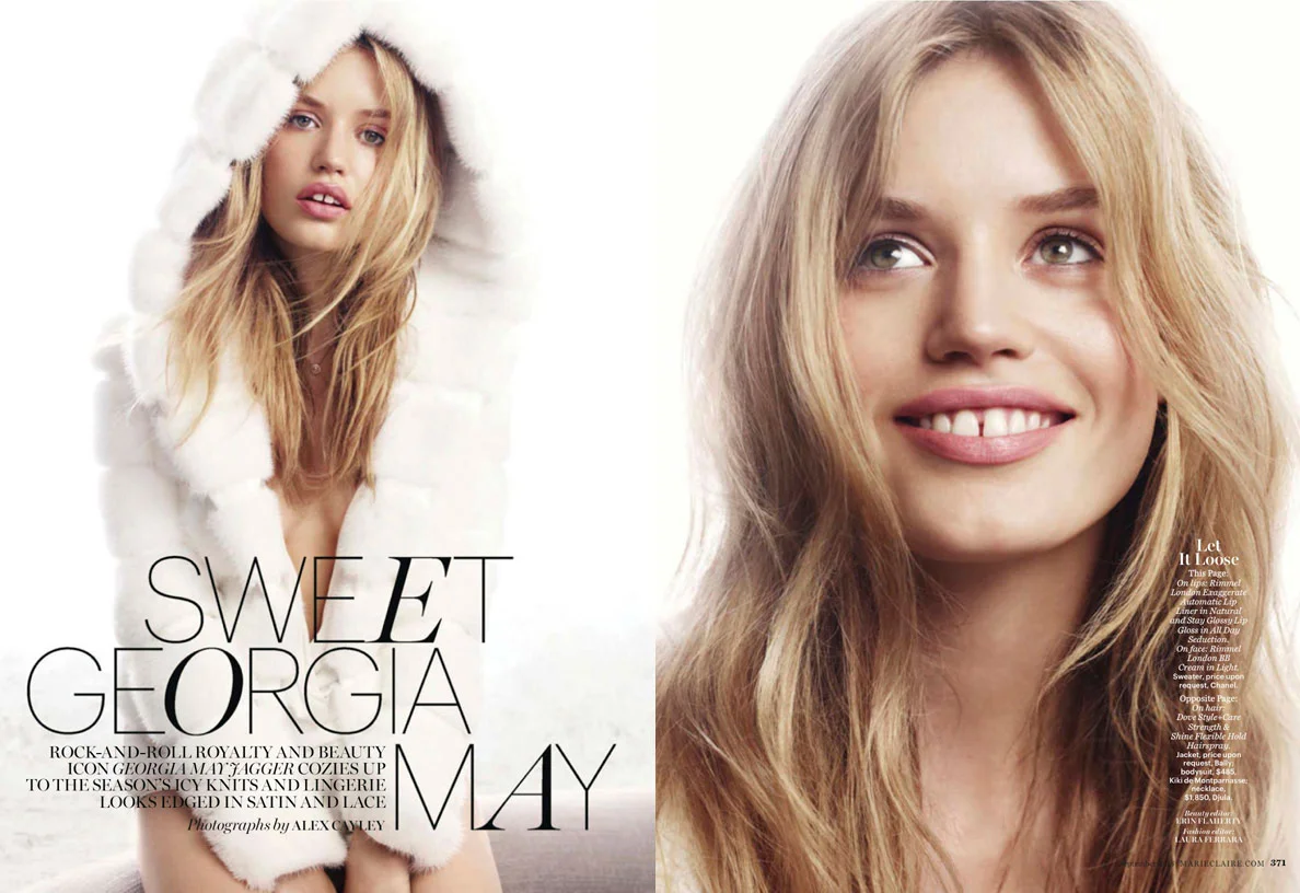 Georgia May Jagger by Alex Cayley for Marie Claire Magazine Reto