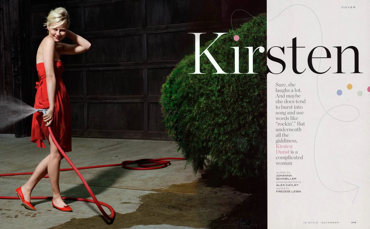 Kirsten Dunst by Alex Cayley for InStyle Magazine Retouching by 