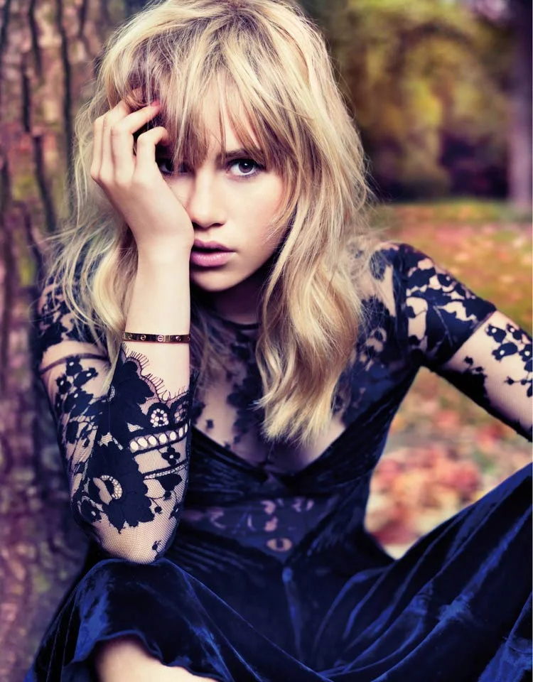 Suki Waterhouse by Stockton Johnson for Vogue China Magazine Ret