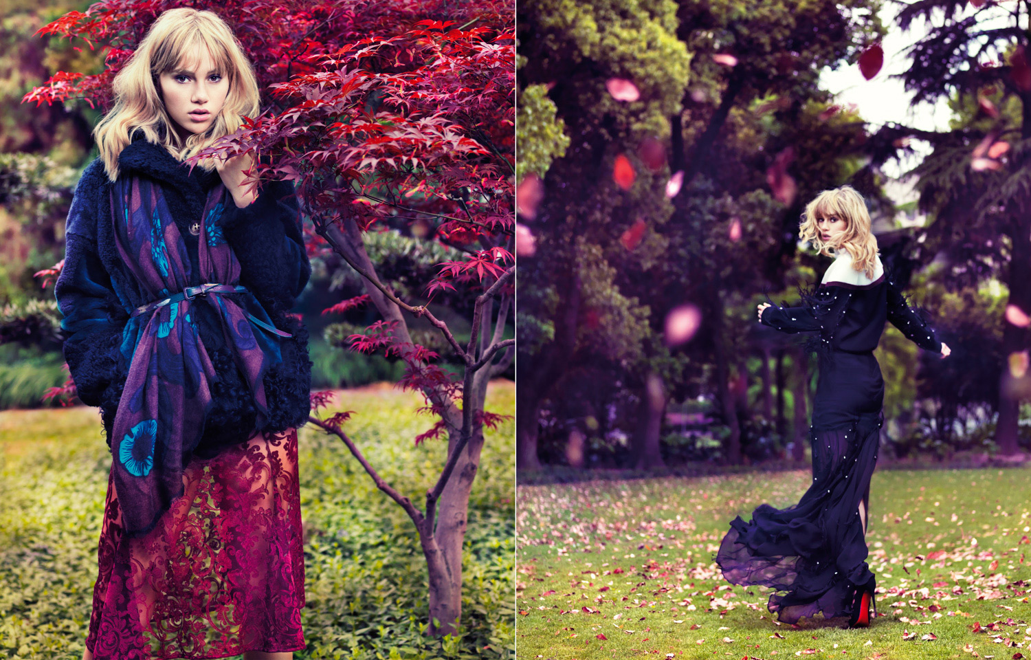 Suki Waterhouse by Stockton Johnson for Vogue China Magazine Ret