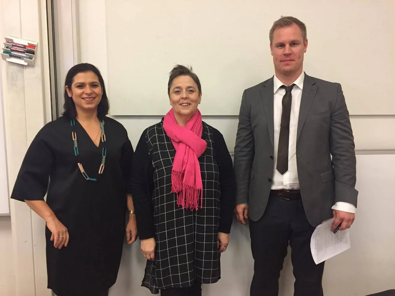 Heiða Björg Pálmadóttir, Guðrún Hrefna Sverrisdóttir og Oddgeir Einarsson á hátíðarmálþingi Úlfljóts. mynd/Ragnhildur Þrastar