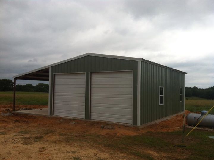 Enclosed Building with Lean-to