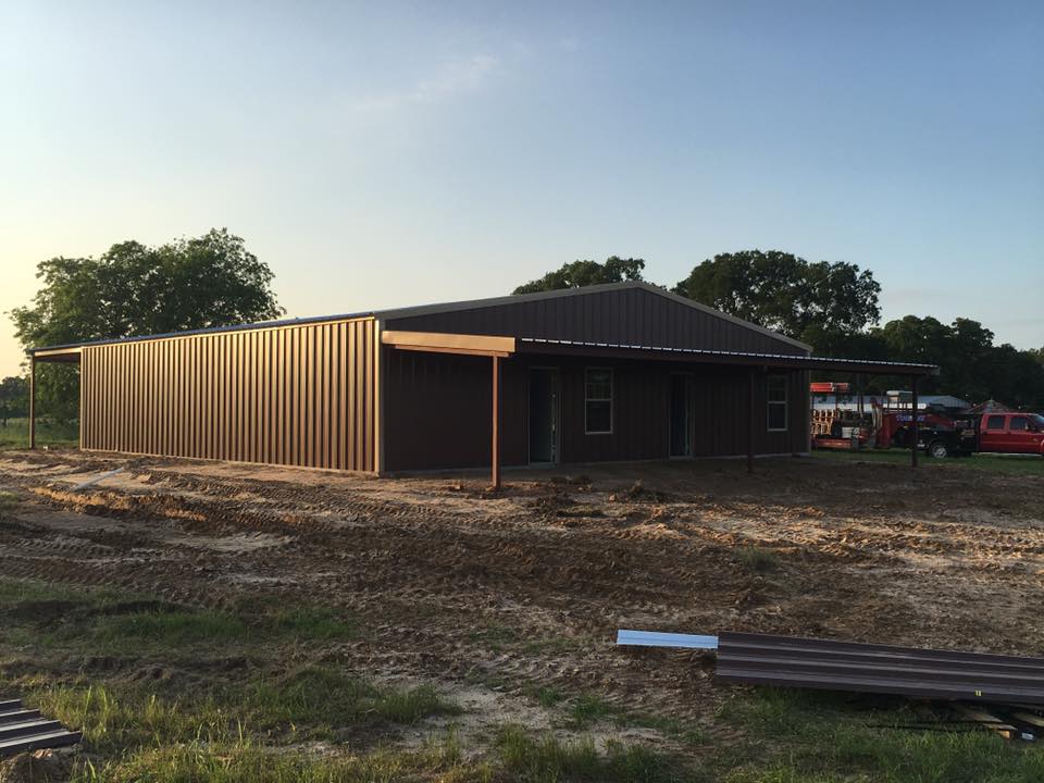 Building with Awning