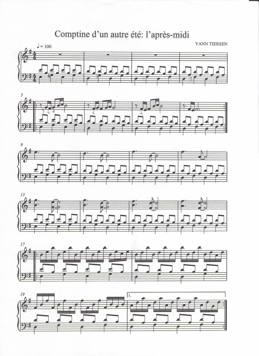 Comptine D Un Autre Ete Piano Tutorial