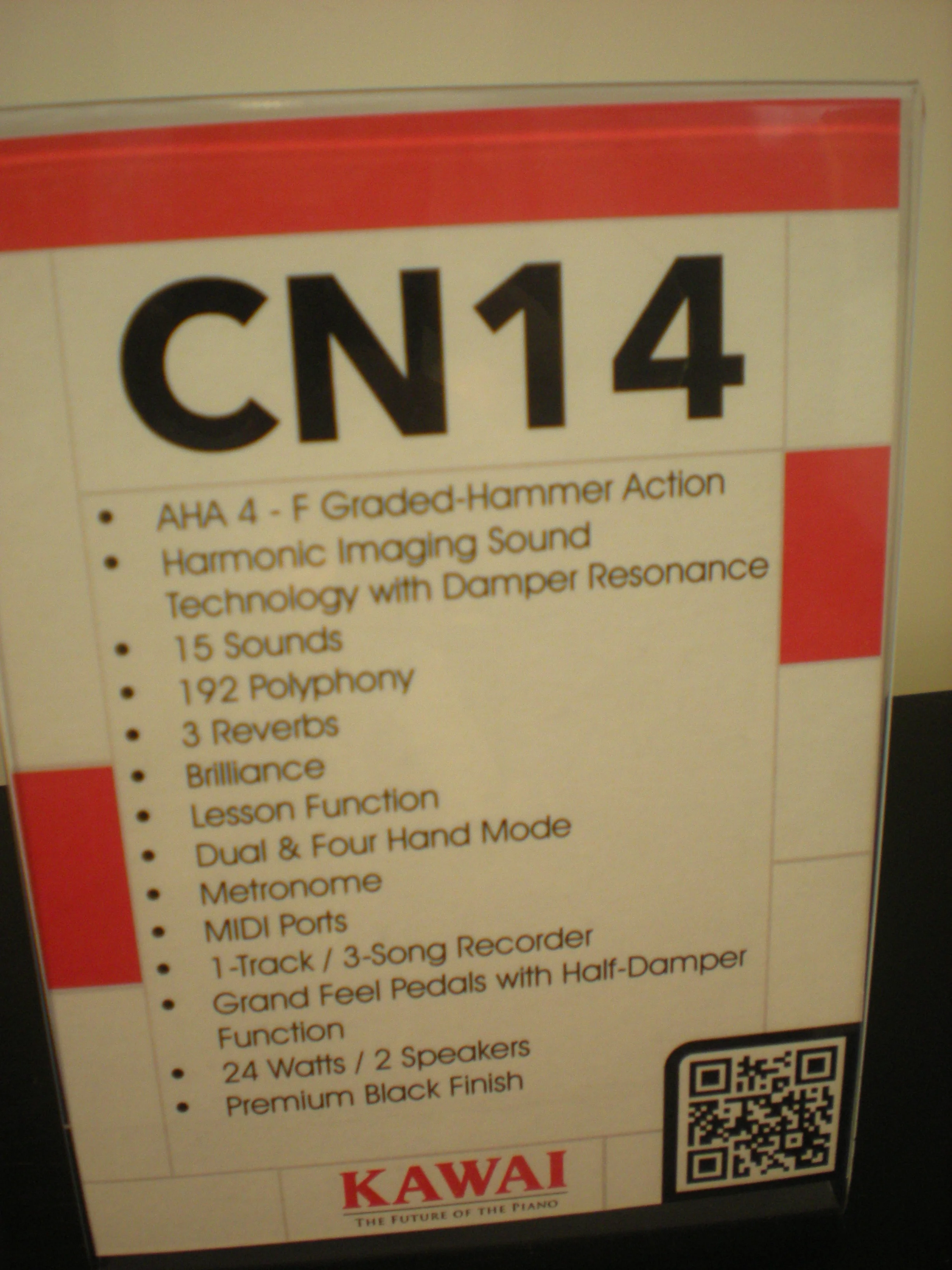 Kawai CN14 - specyfikacja