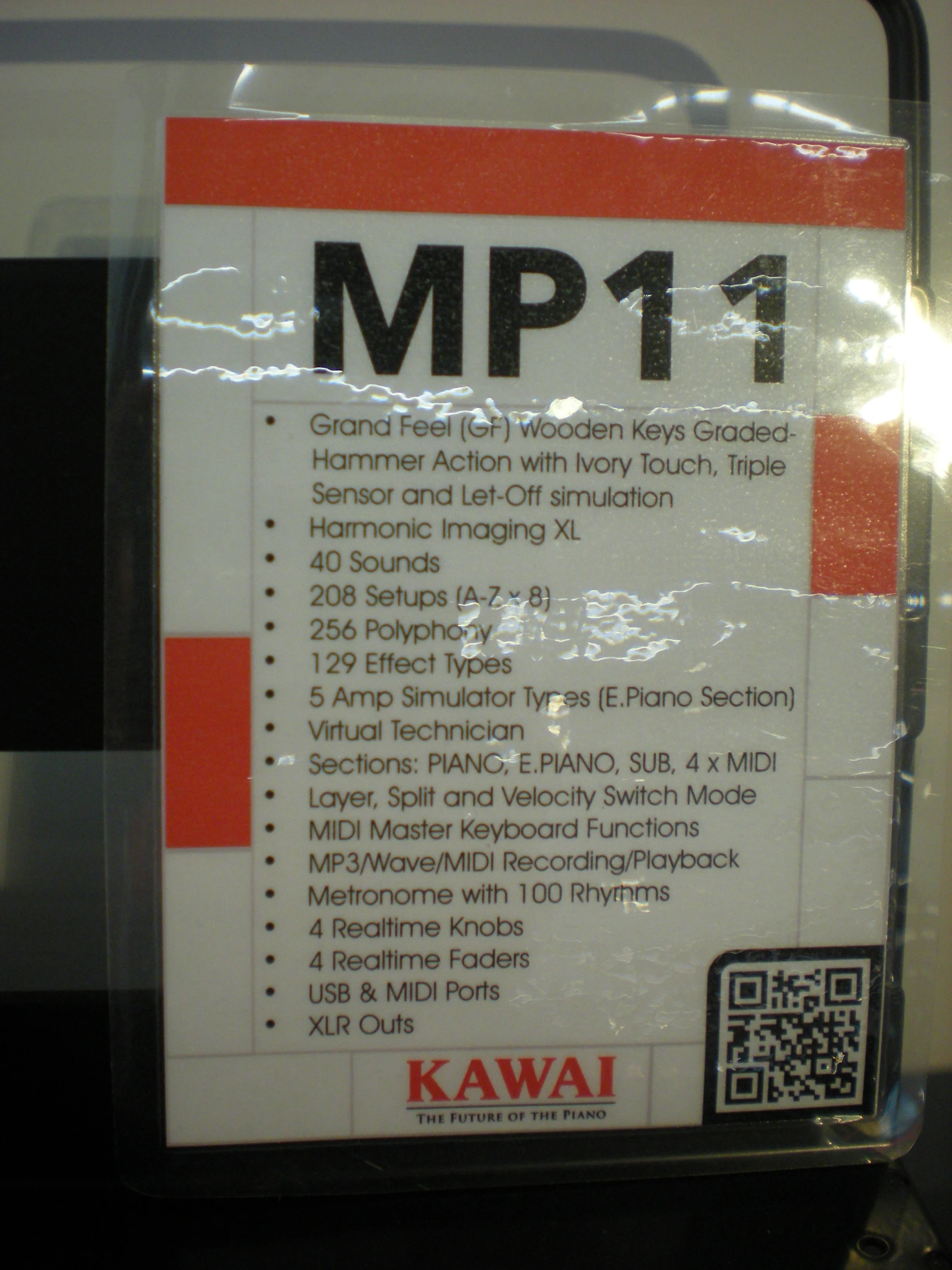 Kawai MP11 - specyfikacja