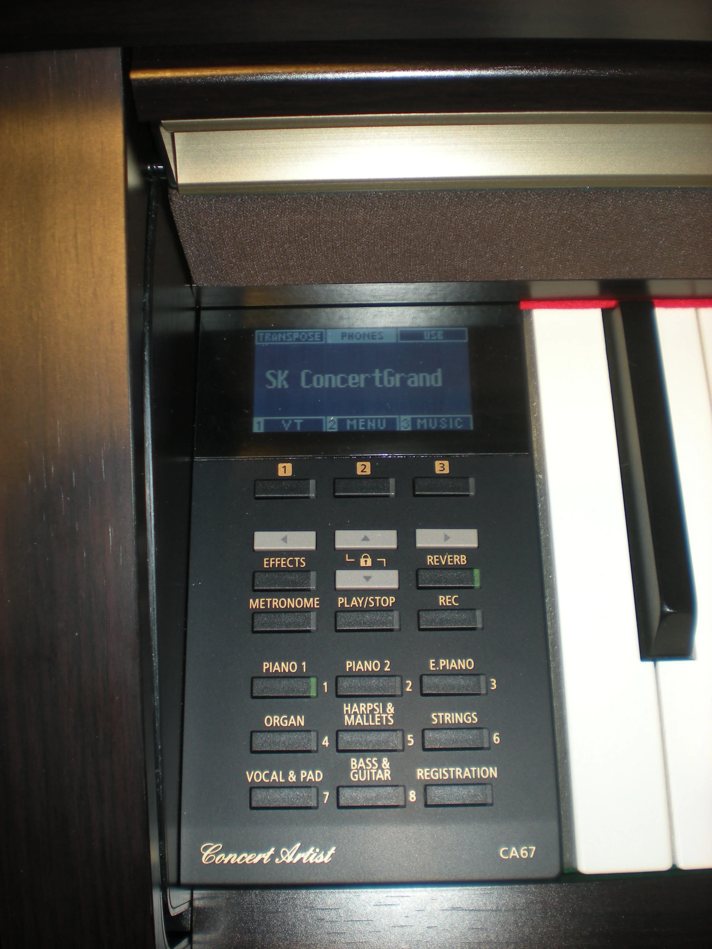 Kawai CA67 - panel