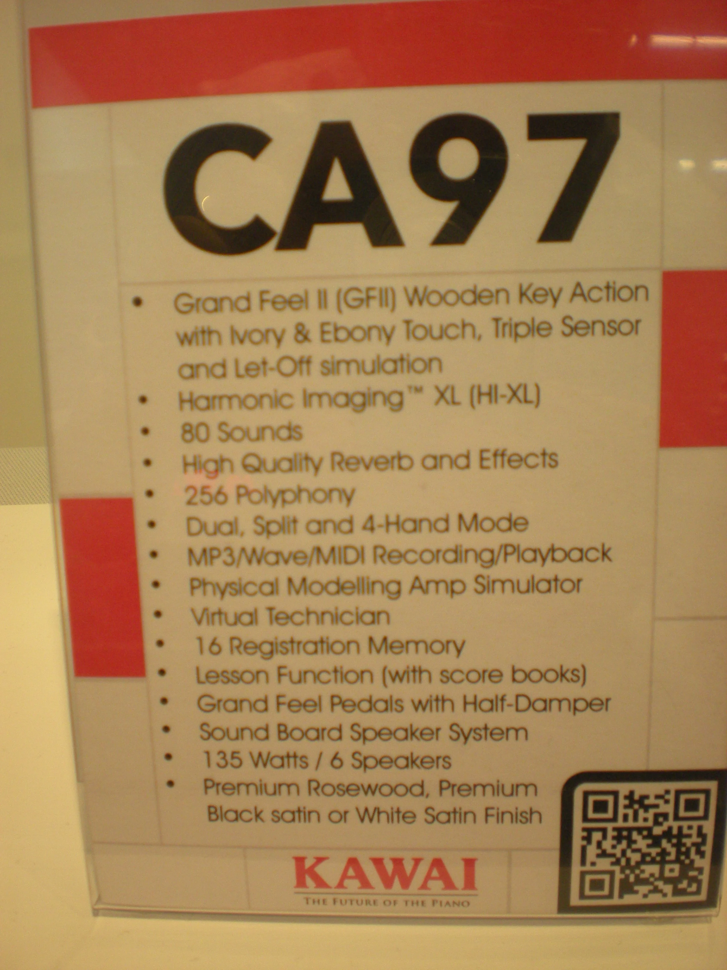 Kawai CA97 specyfikacja