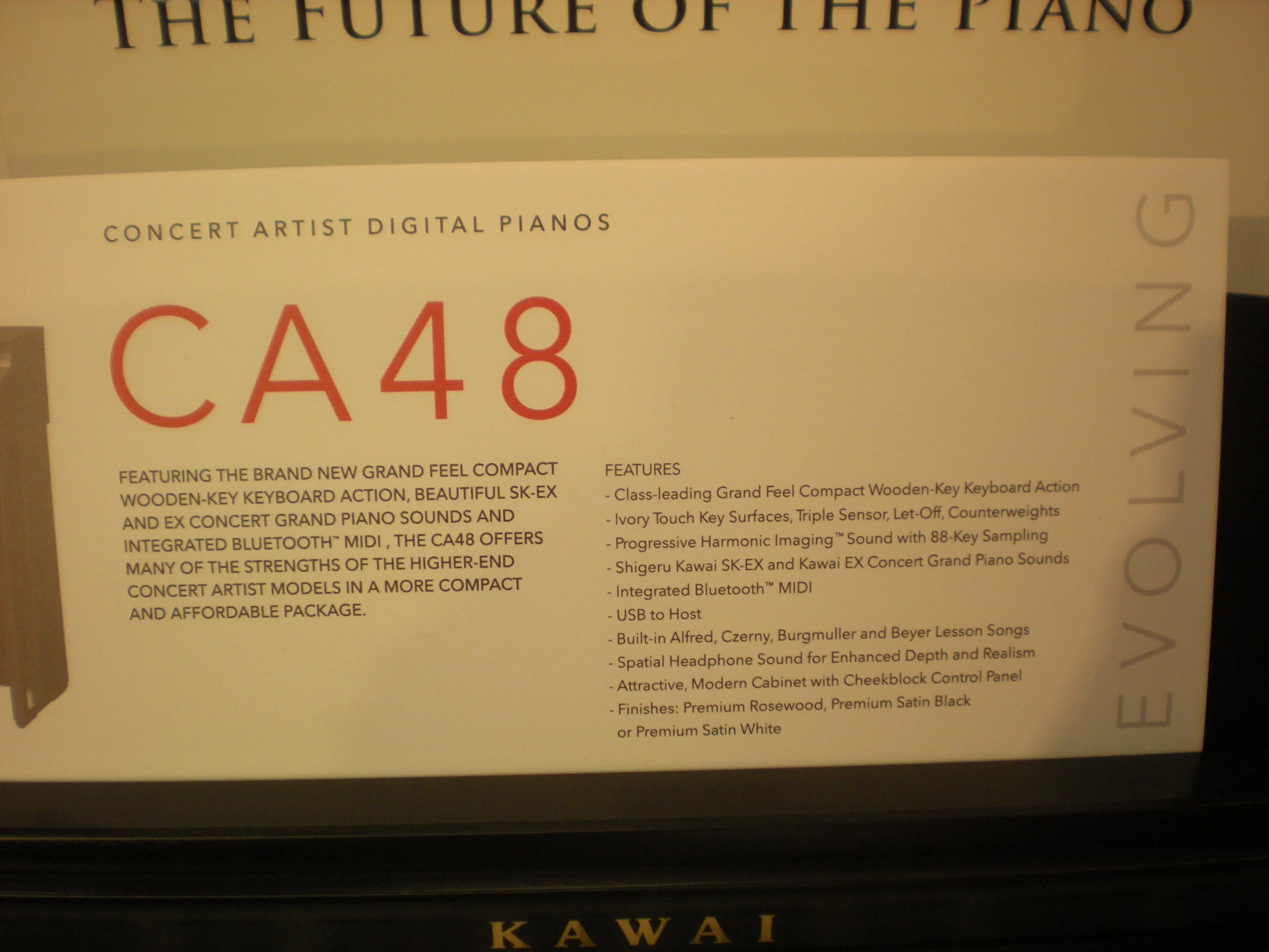 Kawai CA48 - specyfikacja