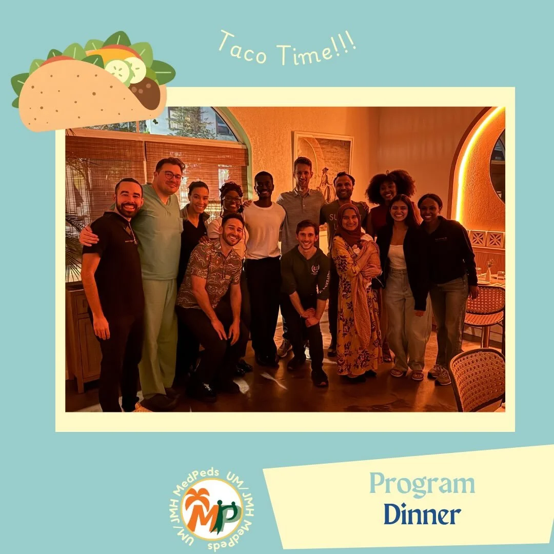 🌮🌮 Taco time with our residents at JaJaJa Wynwood @jajajamexicana and welcoming one of our next year&rsquo;s chiefs to Miami&hellip; can you guess who? 🤫 &bull; #medpeds #mp4l #residencylife #residency