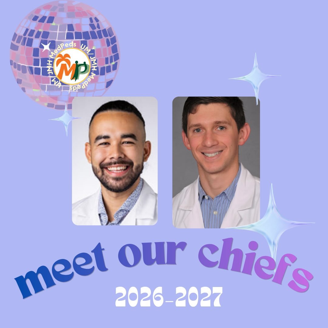 🪩🕺 MEET OUR CHIEFS! We are excited to have Danny and Francisco taking on the chief role this year as our fearless dedicated leaders! &bull; #medpeds #mp4l #residency #chiefresident