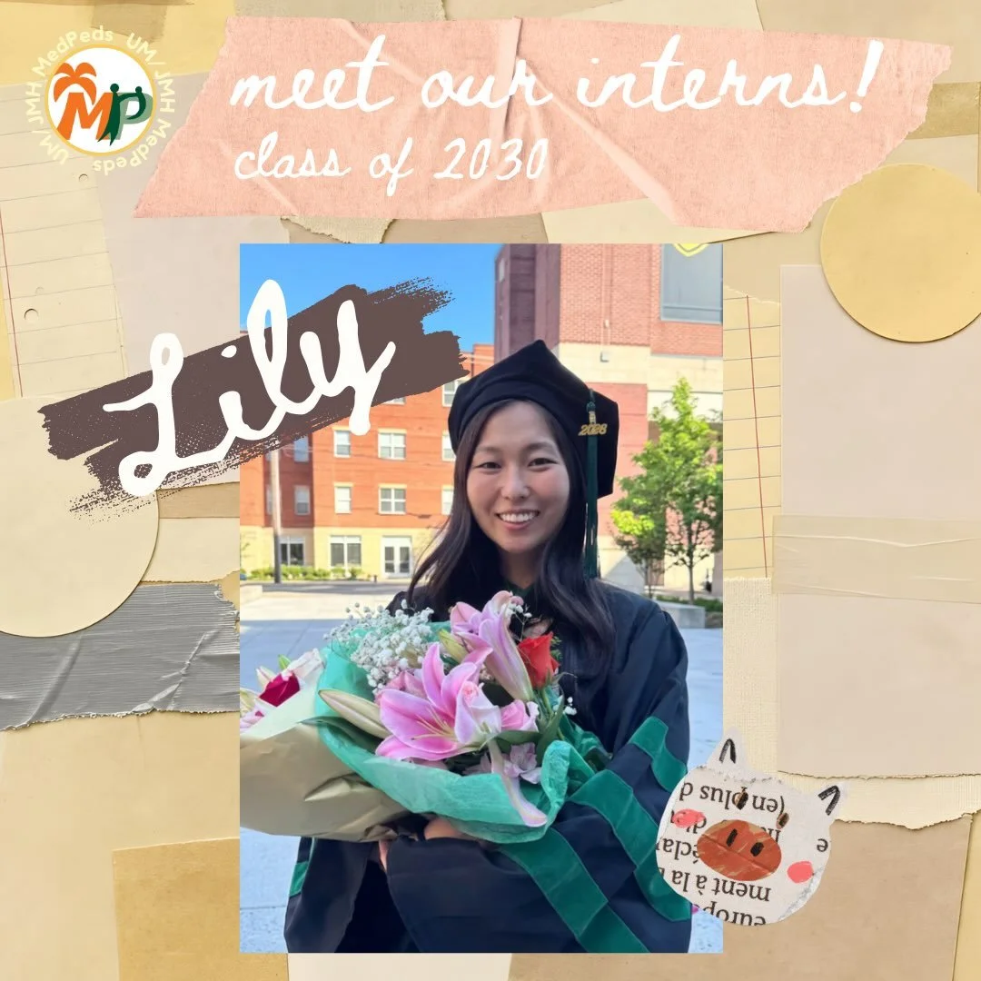 💡 INTERN SPOTLIGHTS! First up: Lily! Lily grew up in Miami and is excited to be working in the community she&rsquo;s from. Whose spotlight is coming next 👀 
#medpeds #mp4l #medpedsresidency #residencylife #jacksonmemorialhospital