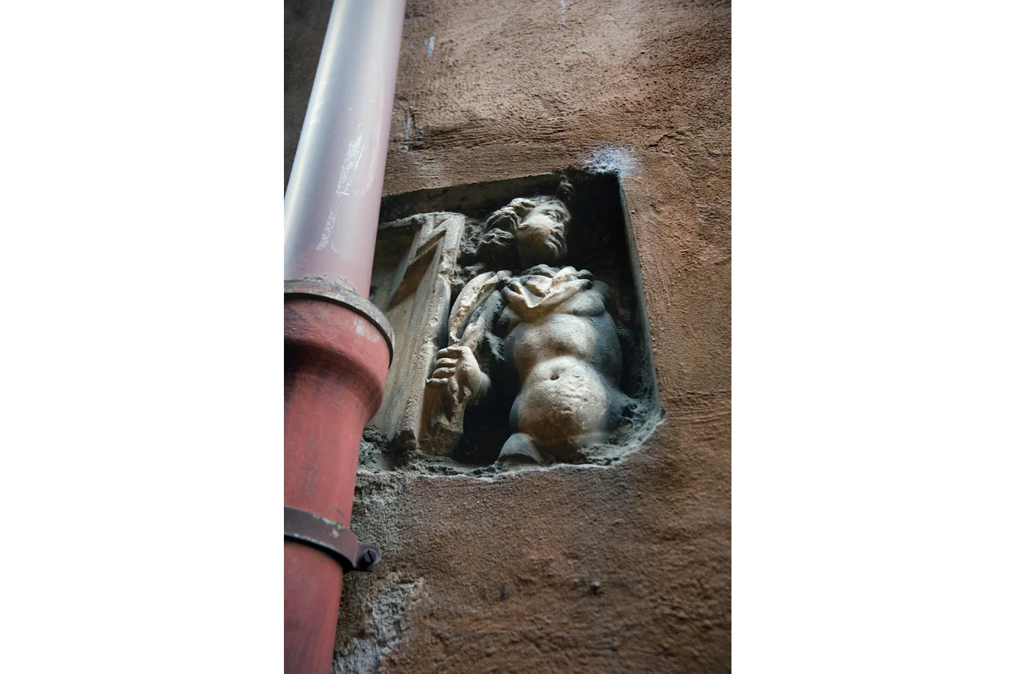 Wall Sculpture Outside The Pantheon