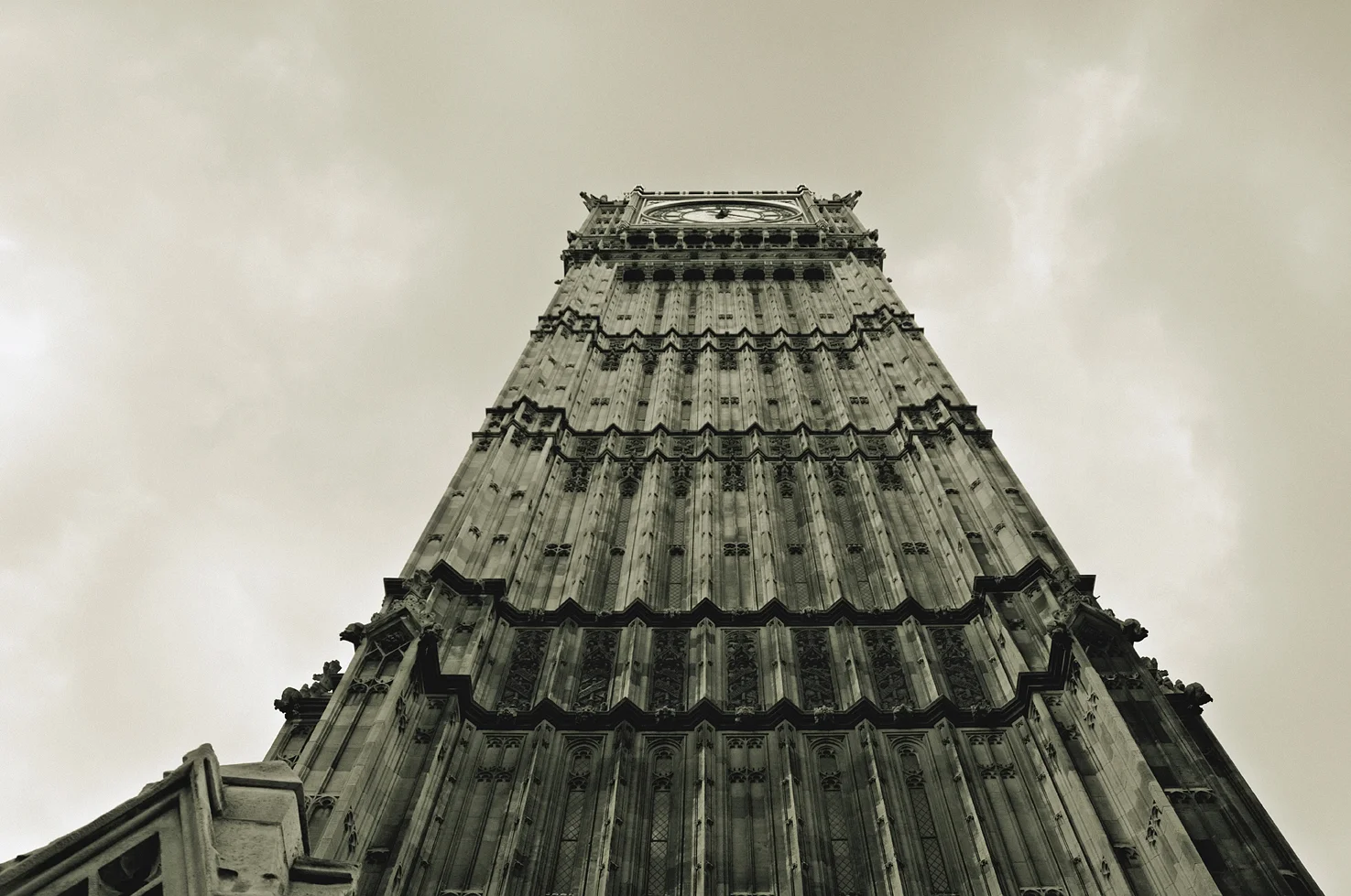 Looking Up At Big Ben - London