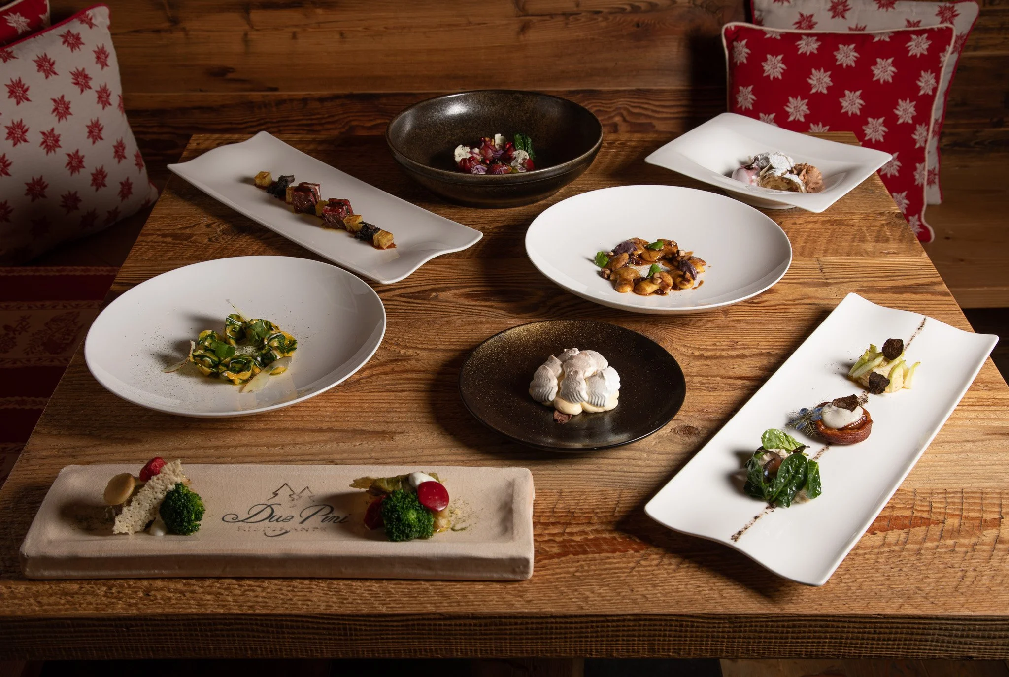 Il menu degustazione del Ristorante Due Pini