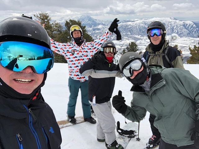 So much fun riding this week with these kooks! #shred