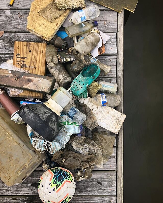Today&rsquo;s covid kayak trash haul. A perfect way to exercise social distancing #keepyourtrashoutofmymarsh #kayak #cleanup #lowcountry