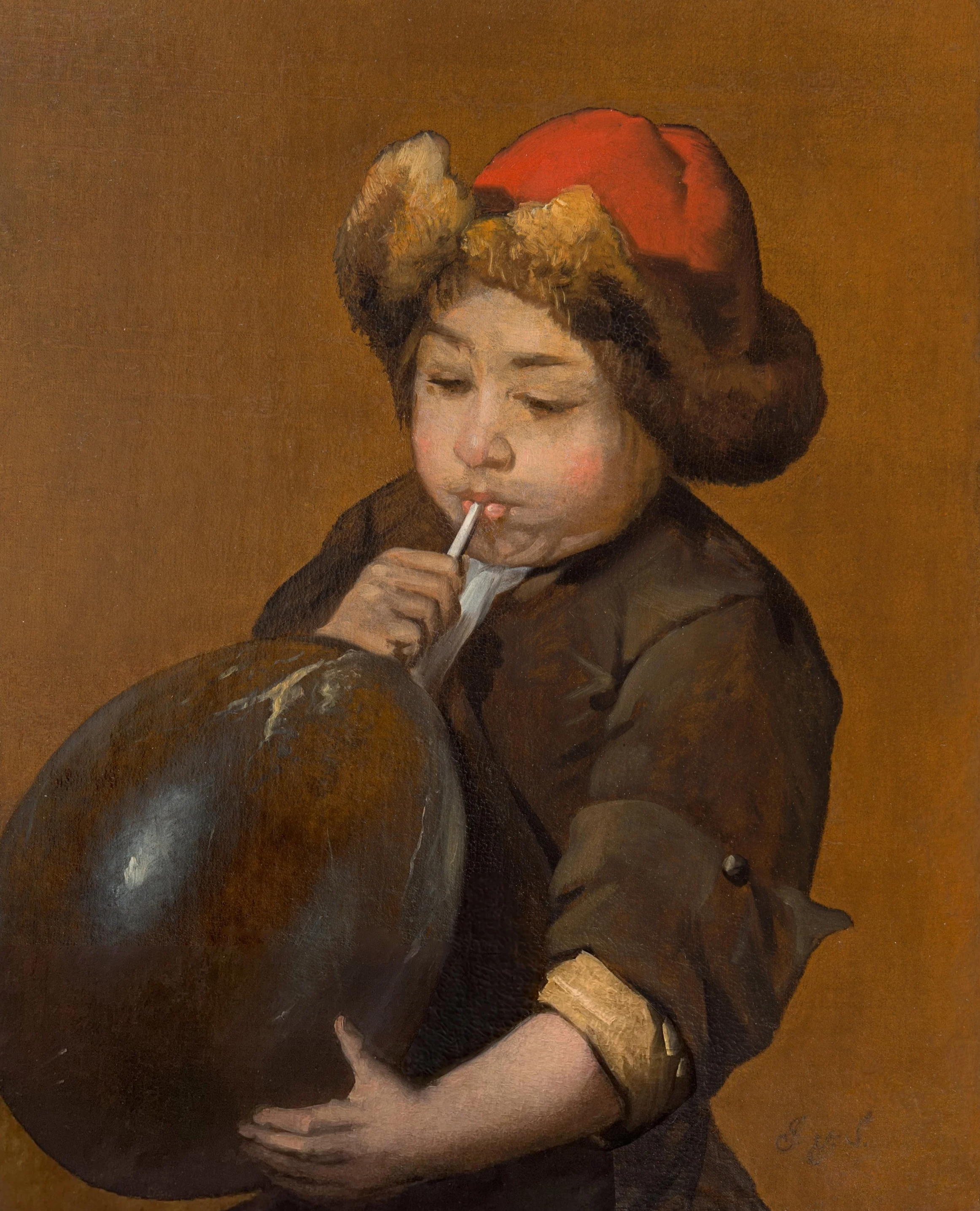 Juriaan van Streek,  Boy Blowing up a Bladder