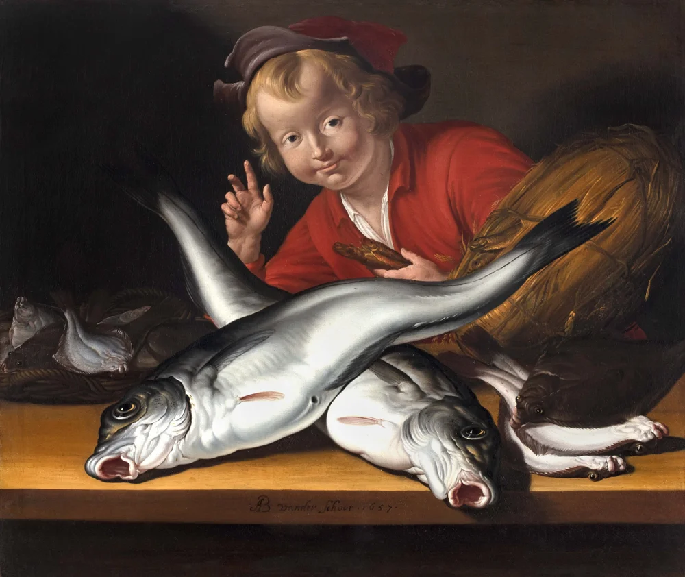 Schoor, Aelbert van der, A Young Fish Seller — LAWRENCE STEIGRAD FINE ARTS