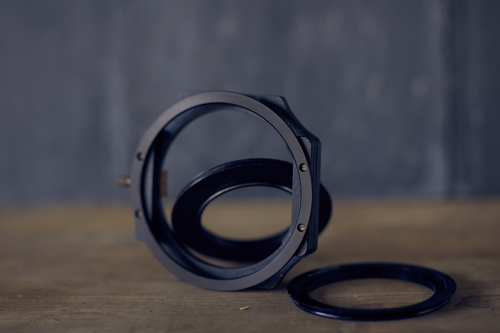 Lee filters foundation kit with 105mm filter holder attached