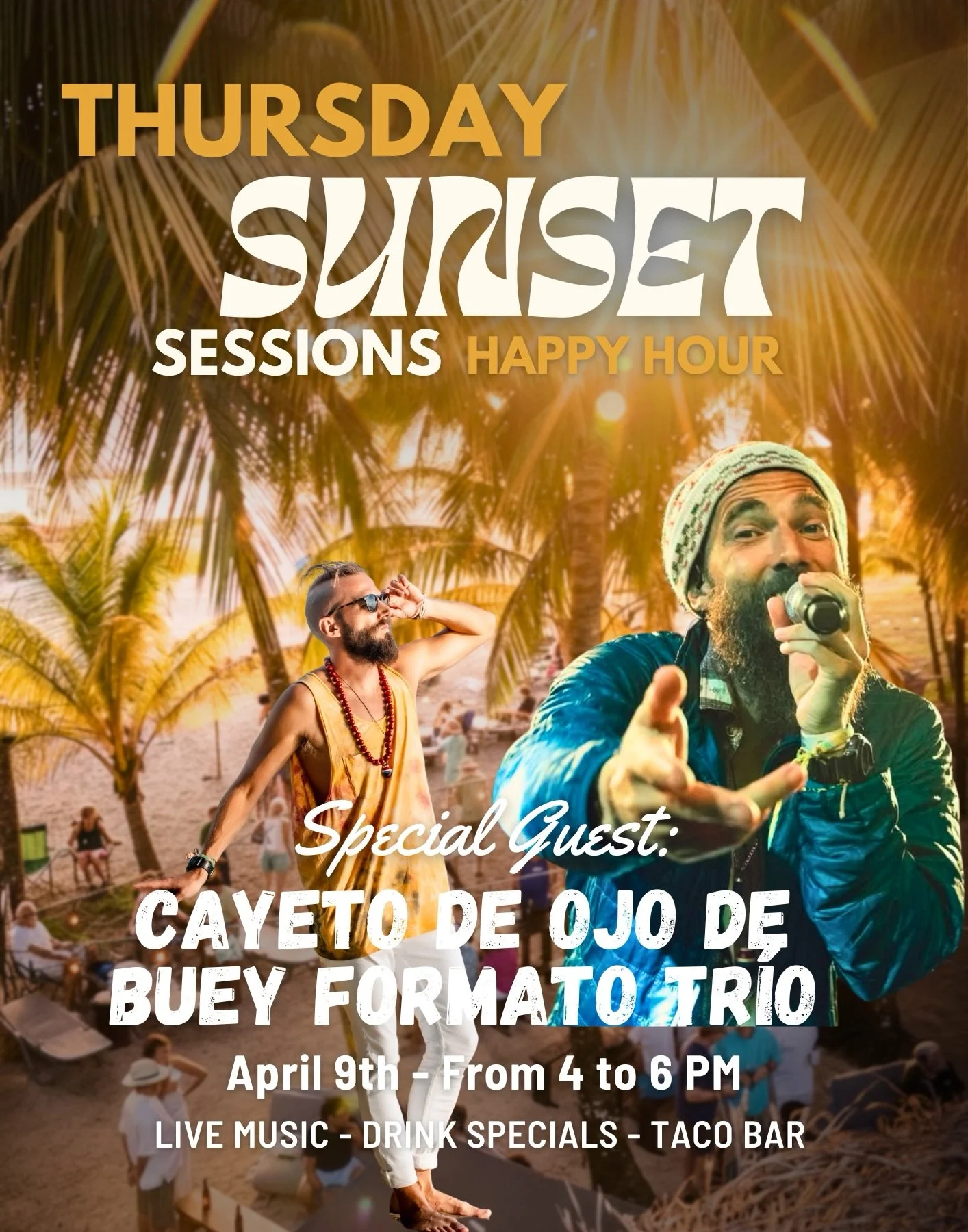 We&rsquo;re closing out the season with some of our final Sunset Sessions Happy Hours.

Join us this Thursday, April 9th starting at 4 PM at Encantada for one of those afternoons that just feels right&hellip; where music, flavors, and golden light co