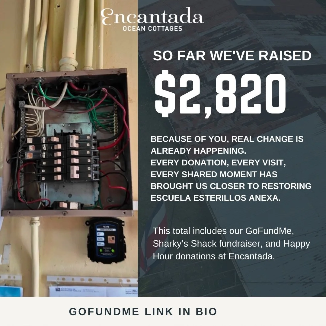 We&rsquo;re incredibly grateful for what we&rsquo;ve achieved together 🤍

So far, we&rsquo;ve raised $2,820 for Escuela Esterillos Anexa &mdash; and this is only the beginning.

This has been made possible through your donations, our GoFundMe, the f