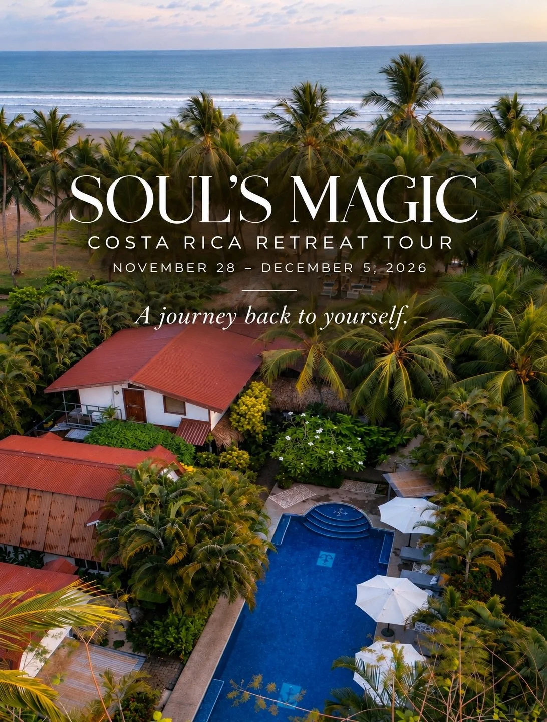 🌿 SOUL&rsquo;S MAGIC | COSTA RICA RETREAT 2026

✨ Only a few spots left!

Some journeys take you to beautiful places. Others bring you closer to yourself.

This November, we&rsquo;re excited to welcome Soul&rsquo;s Magic, a special wellness retreat 