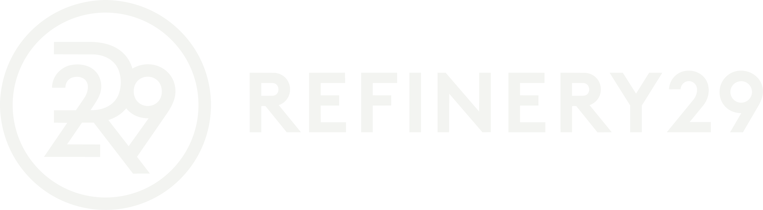 Reinery 29 logo with number 29 inside a circle and the word REINERY29 next to it in white text on a black background.