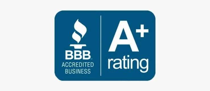 BBB Accredited Business, A+ rating