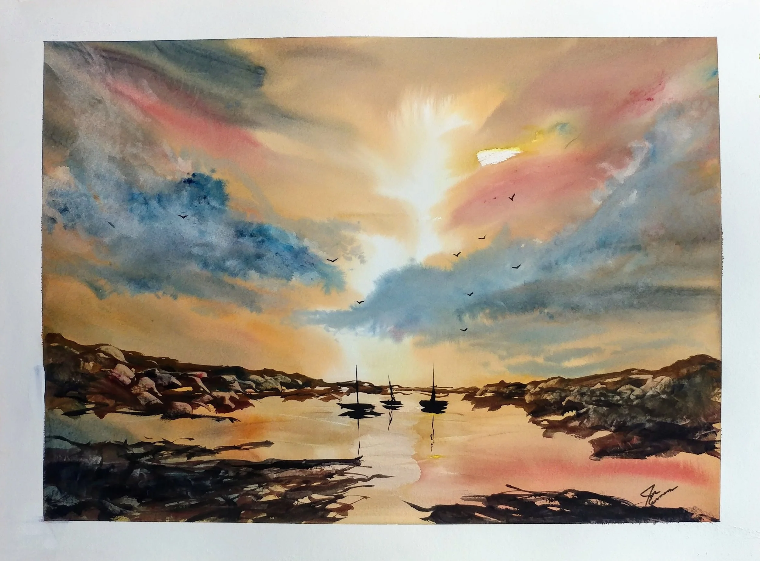 Sunset Sailing 21x15.jpg
