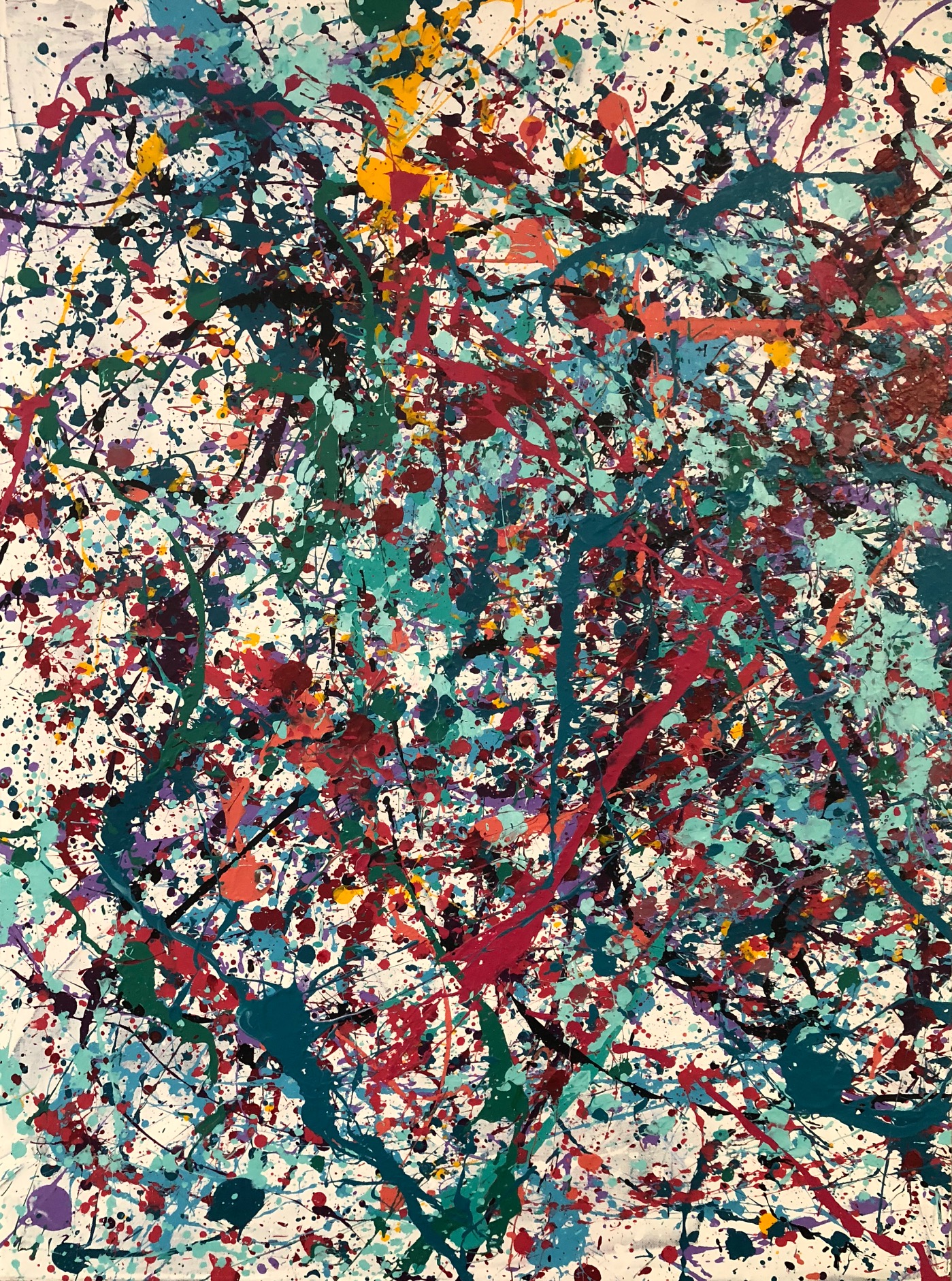 Photo & Art Print Pollock art texture graphic drawn backdrop wallpaper