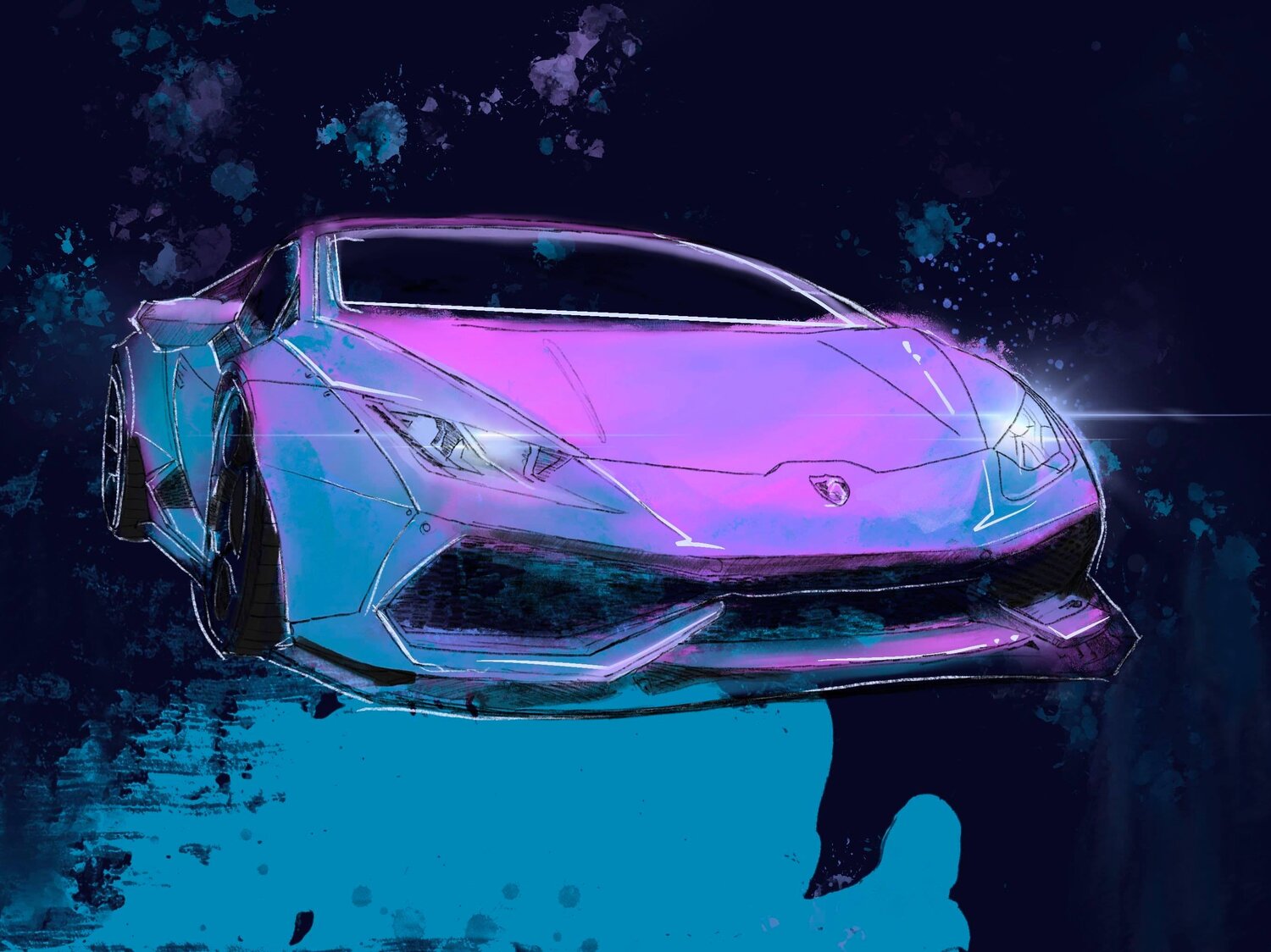 Lamborghini Huracan — Joe Everson Art