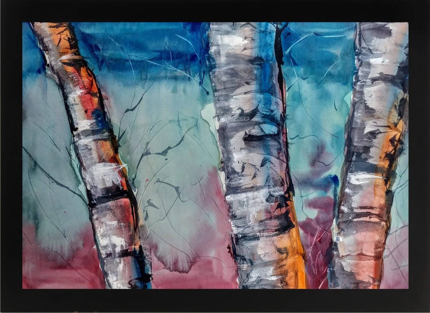 Birch Trees Framed.jpg