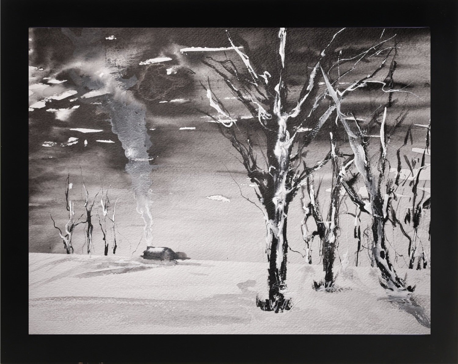 Snow Scene 2 Framed.jpg