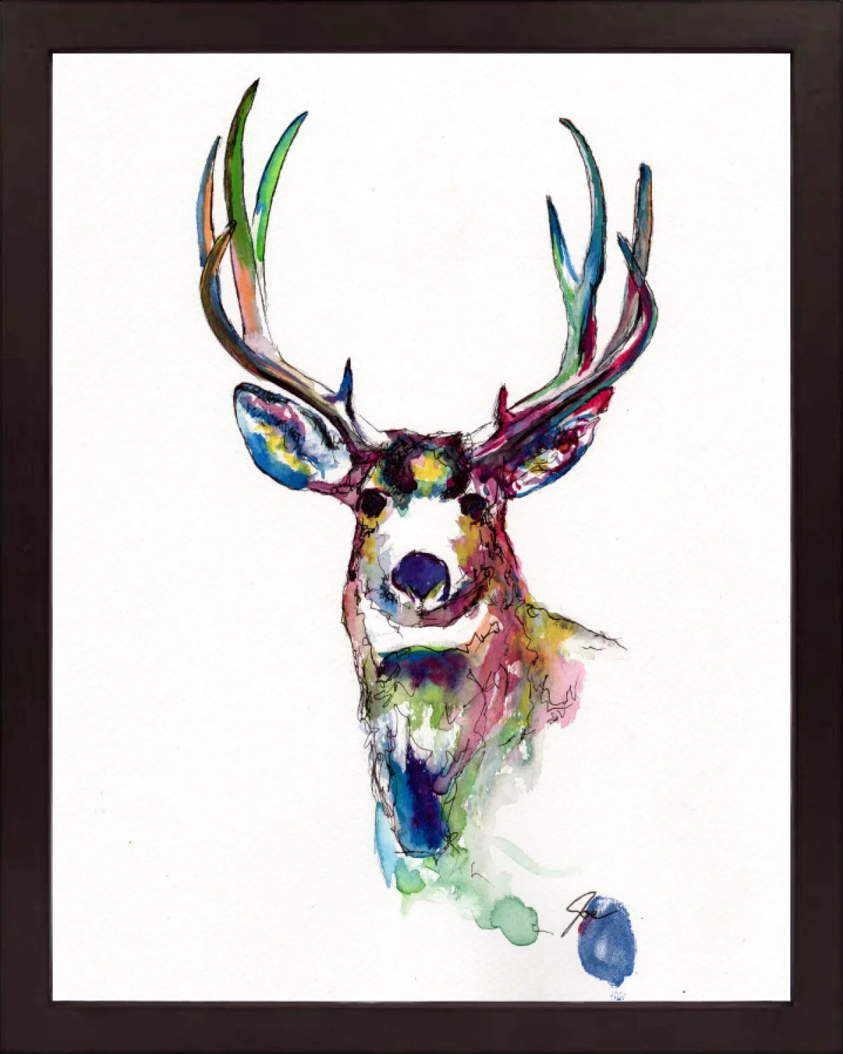Deer - 11"x14"