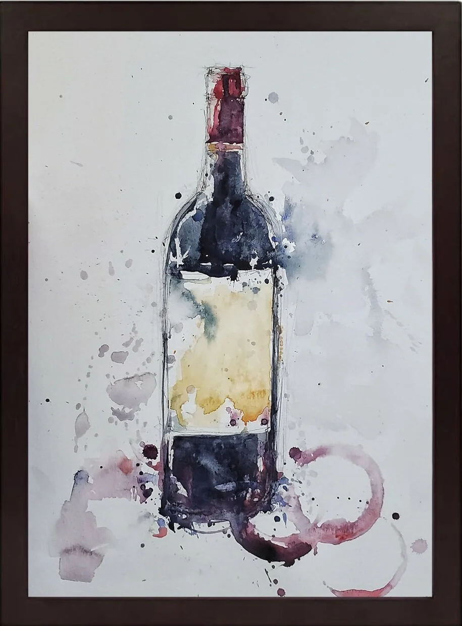 Bottle of Red - 11"x17"