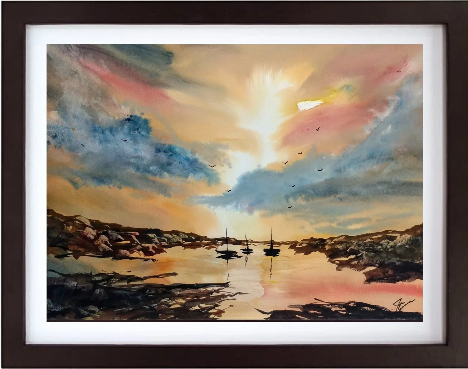Sunset Sailing Framed.jpg