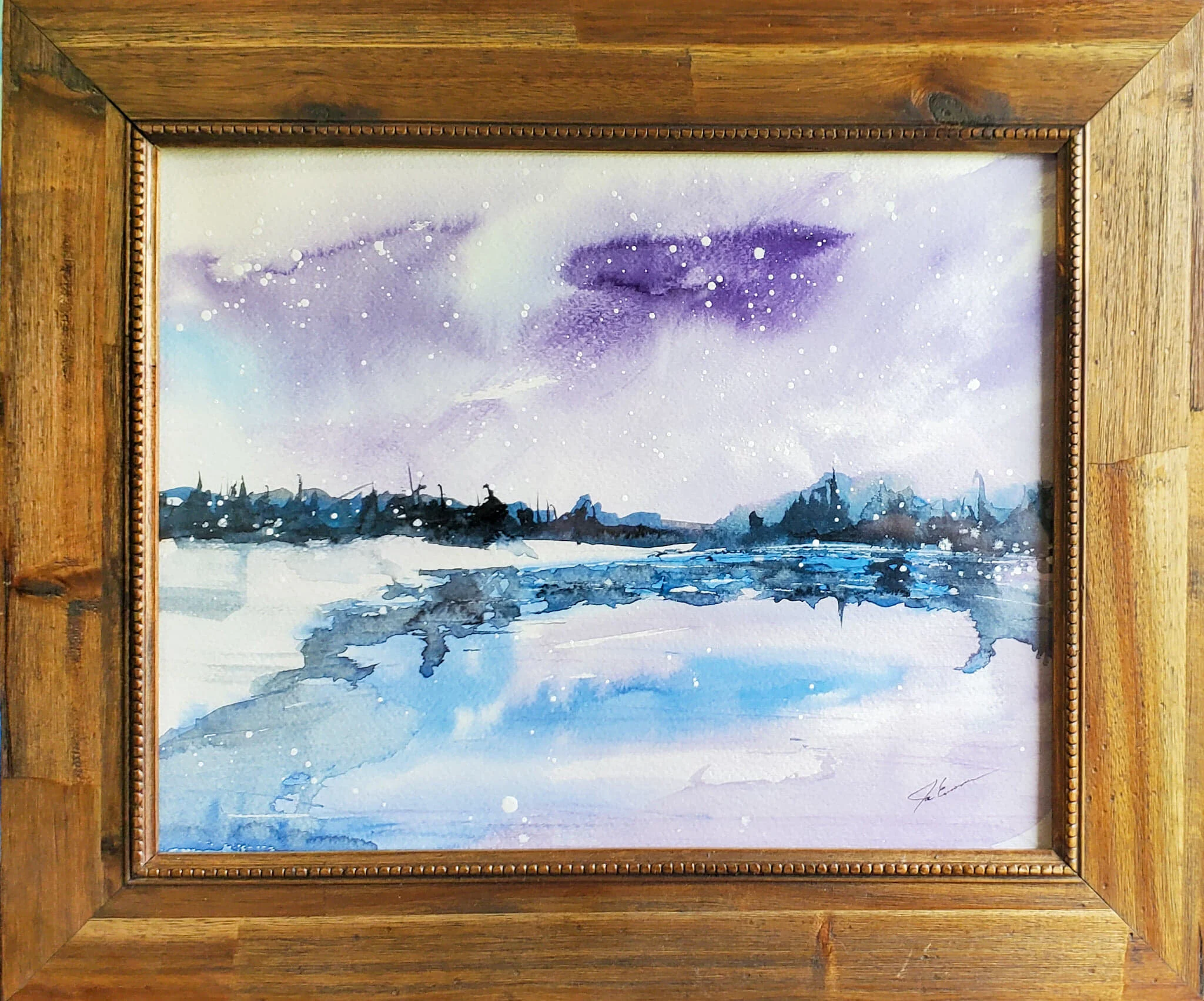 Frozen Pond - 14"x 11"
