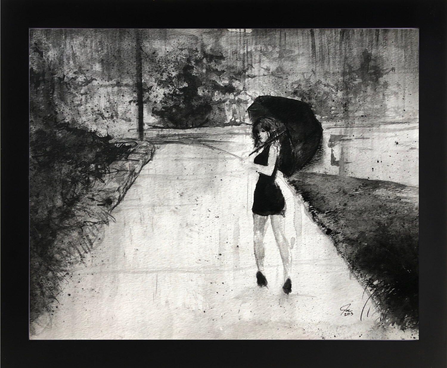 In the Rain - 14"x11"