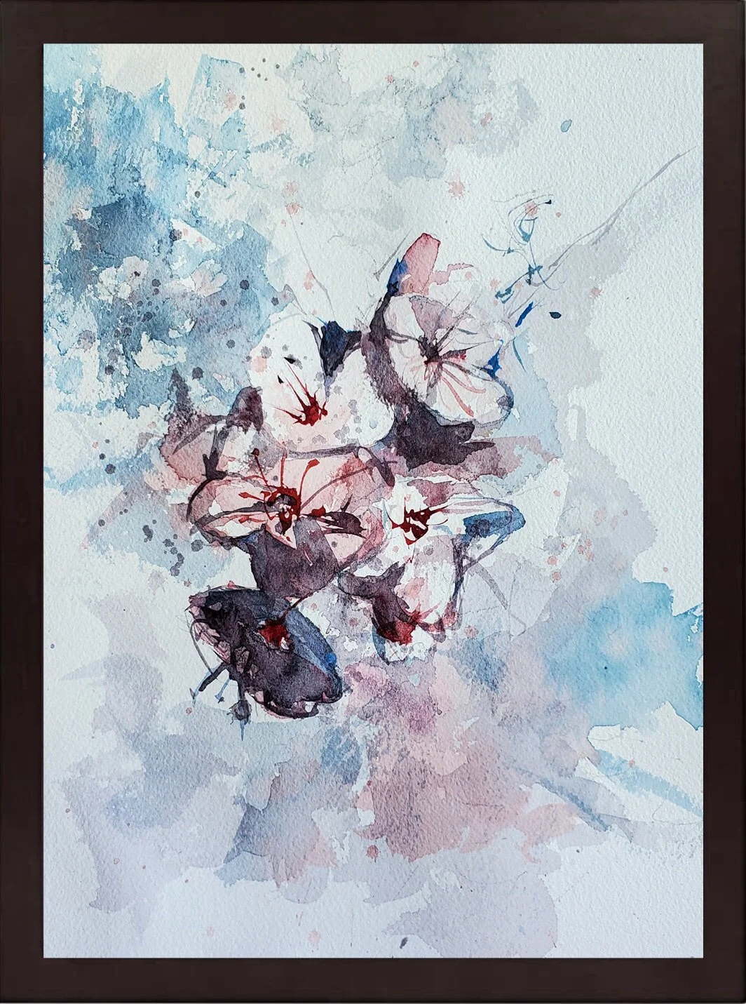 Pink and Blue - 9"x12"