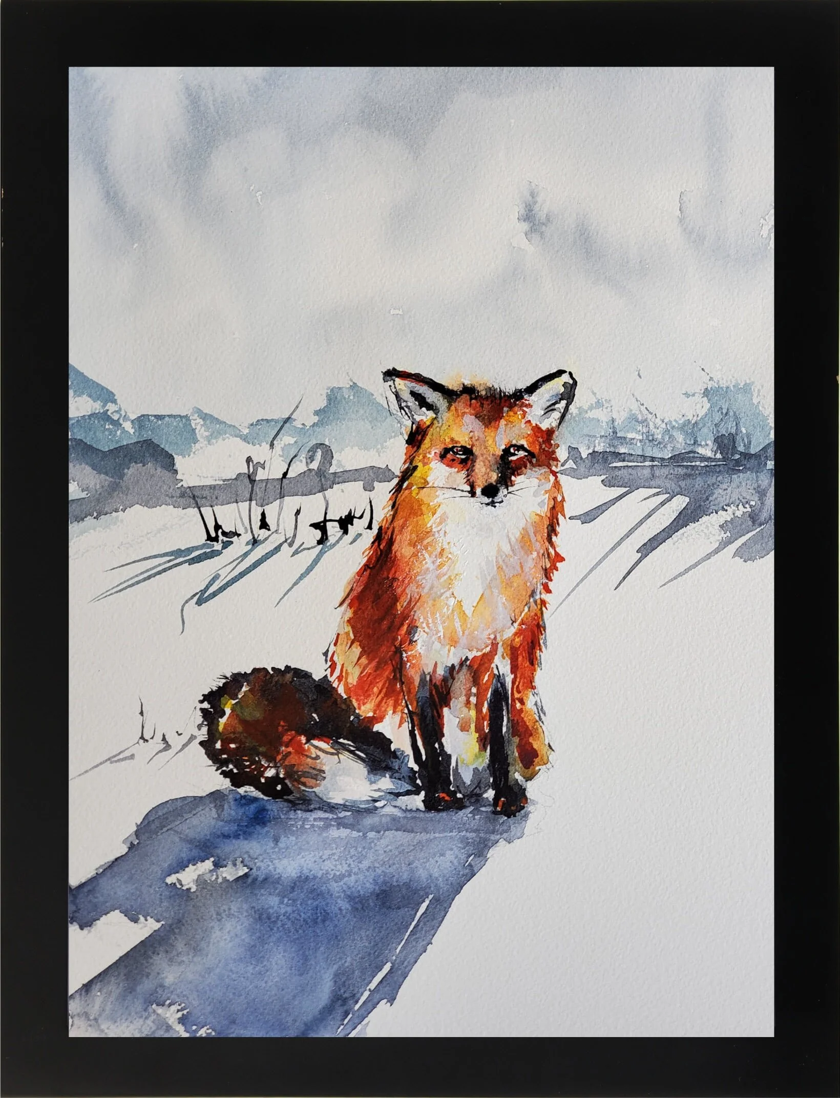 Fox - 9"x12"