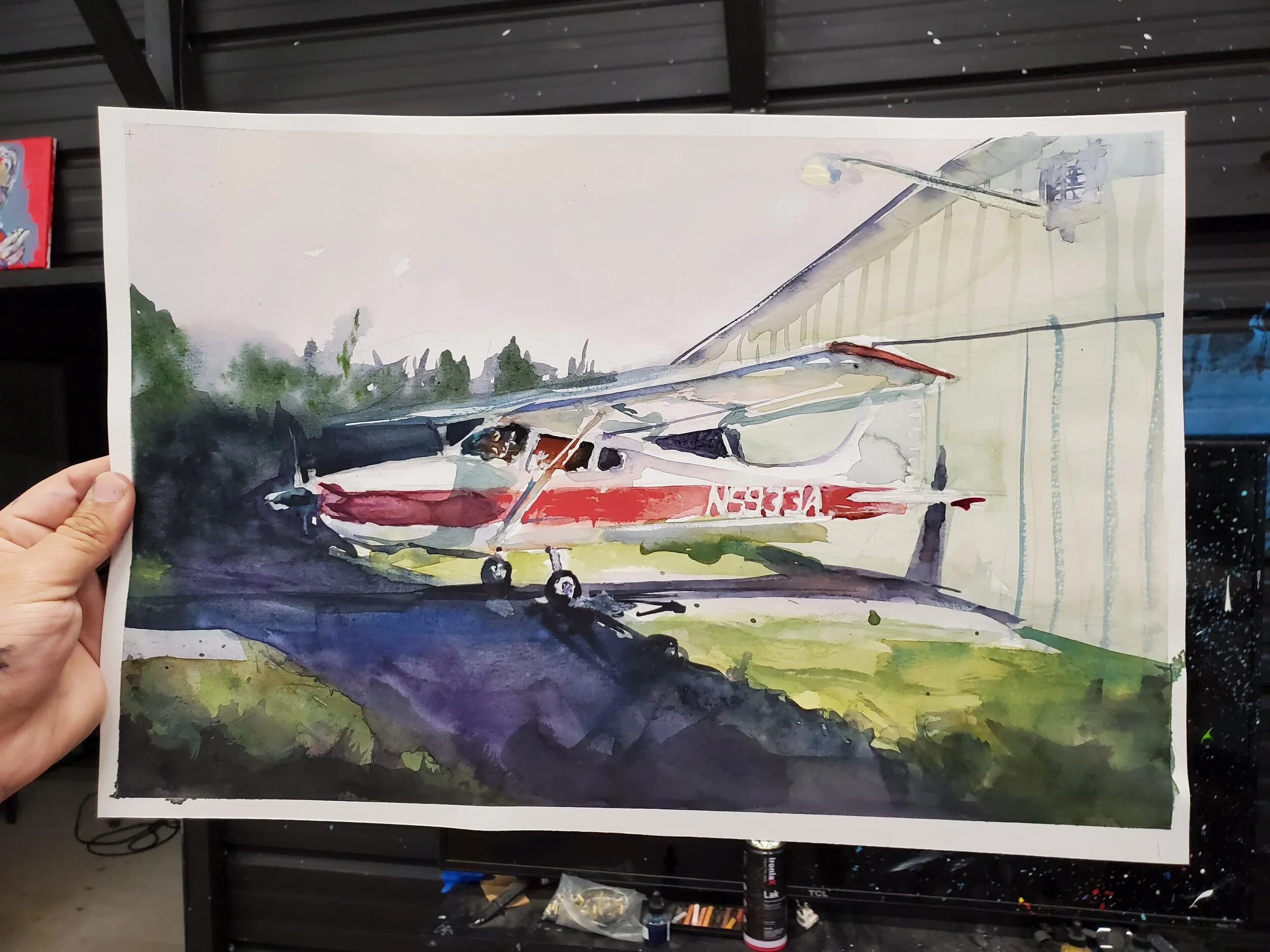 For the Love of Planes - 17"x11"