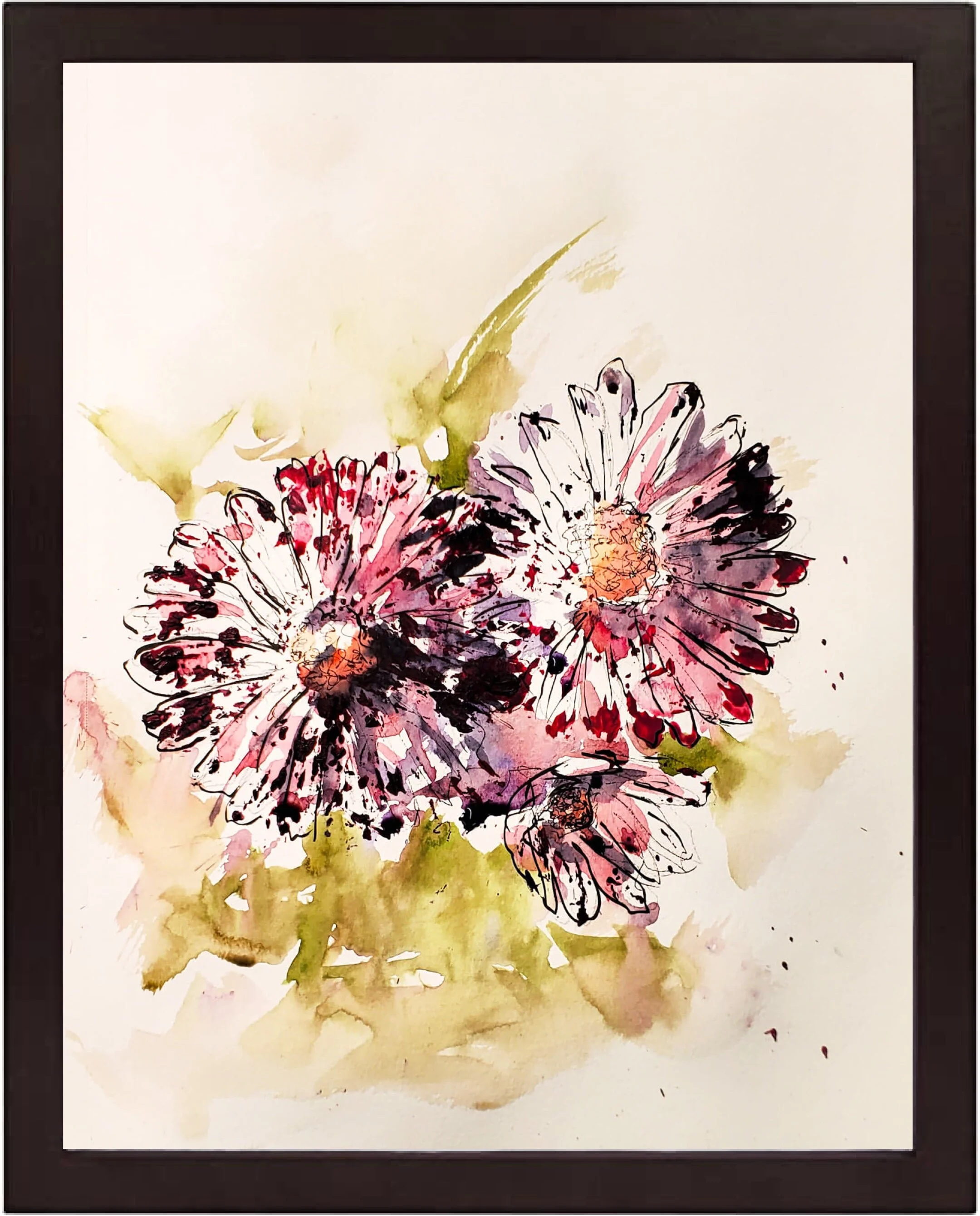 Purple Flowers - 9"x12"