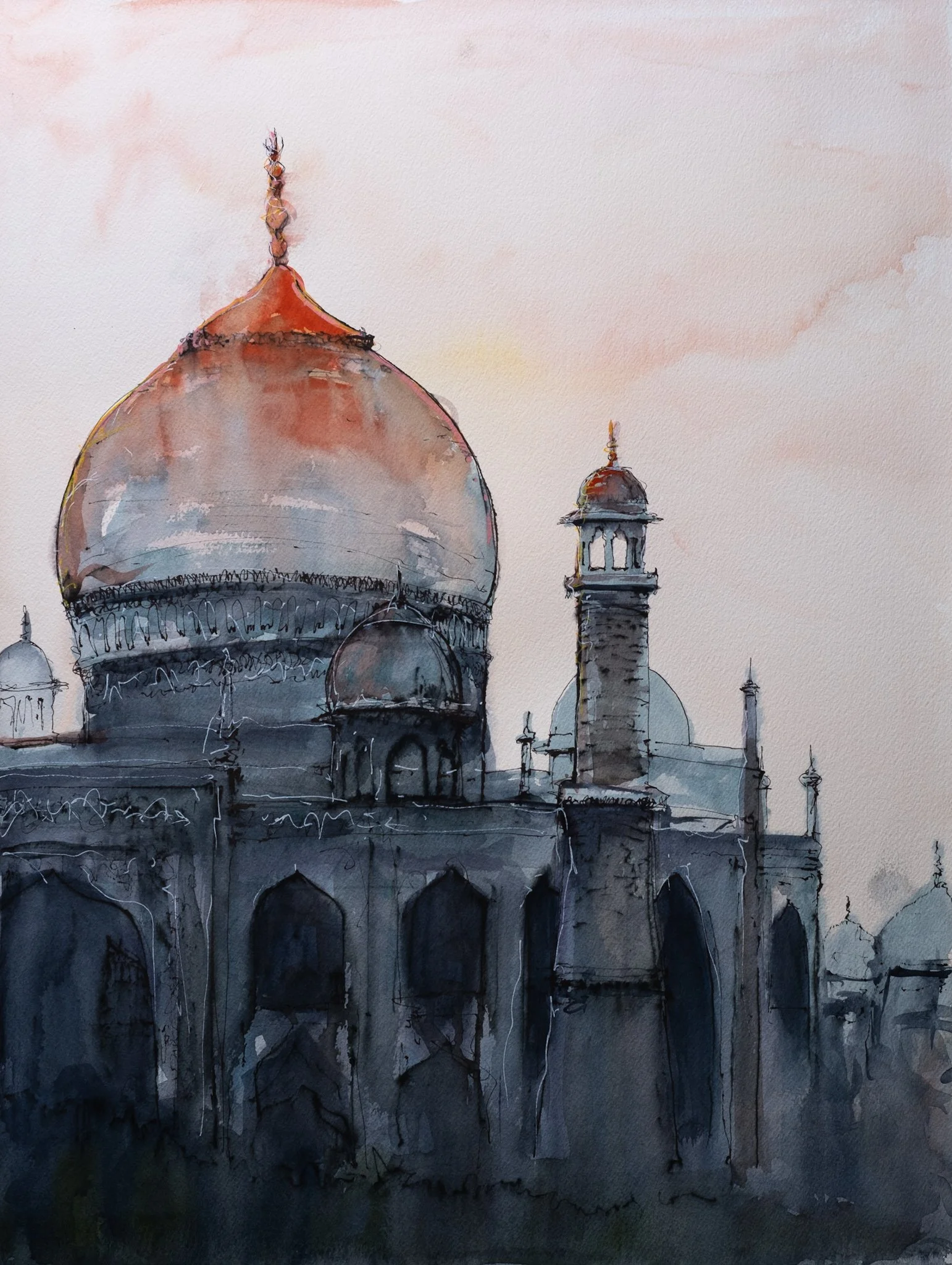 Taj Mahal - 18" x 24"