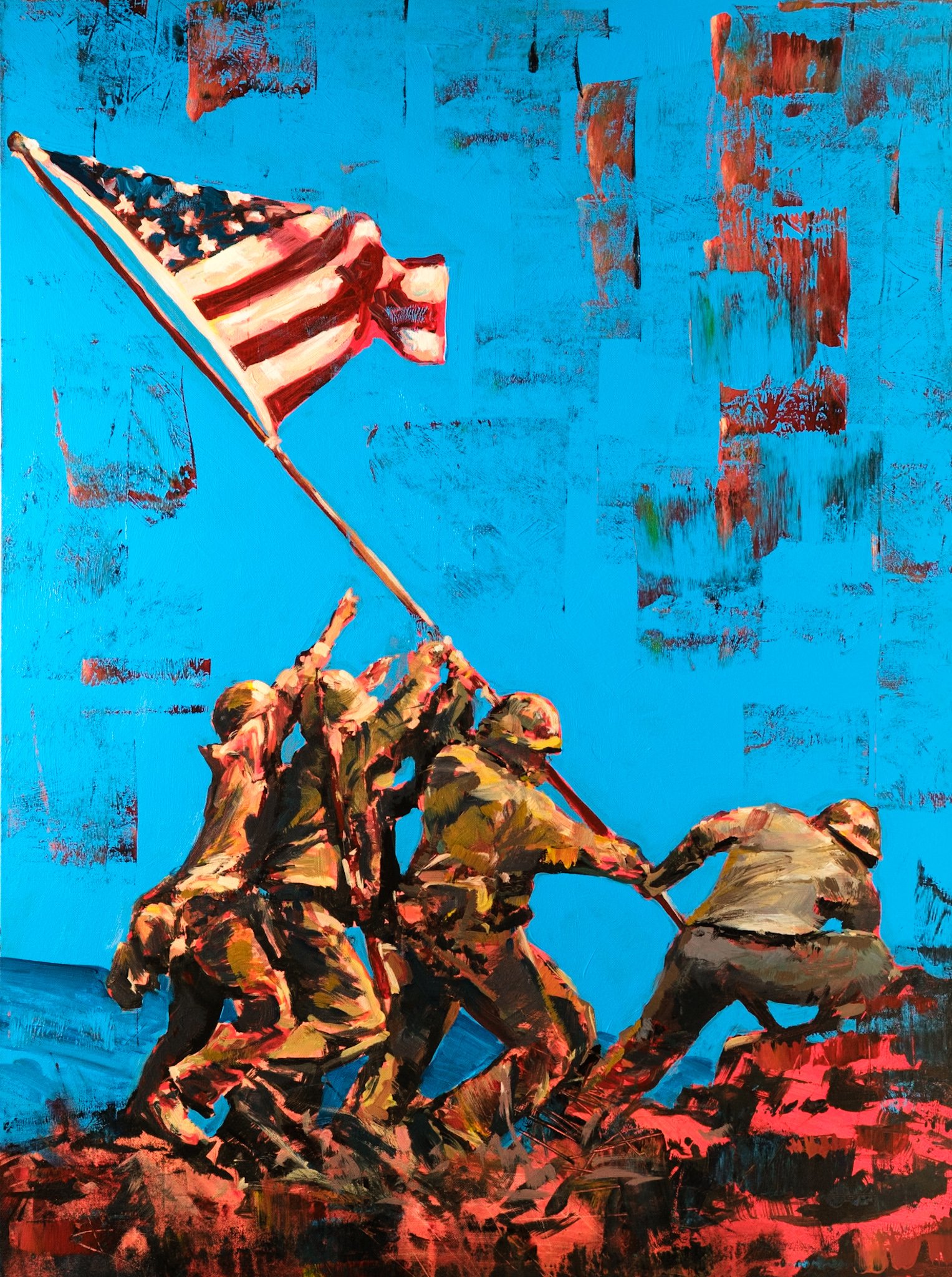 Raising the Flag on Iwo Jima - America's 250th
