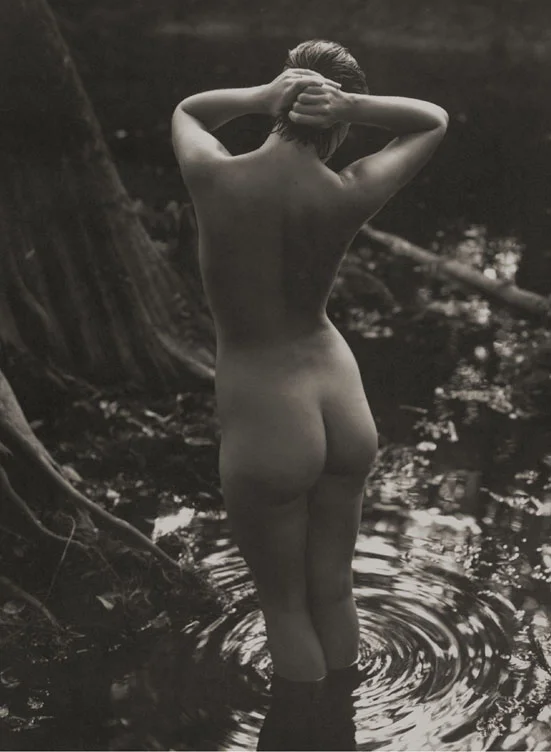 Kathryn #4 - Wringing Her Hair , 1996 Platinum/Palladium photograph 11 x 15 13/16 inches